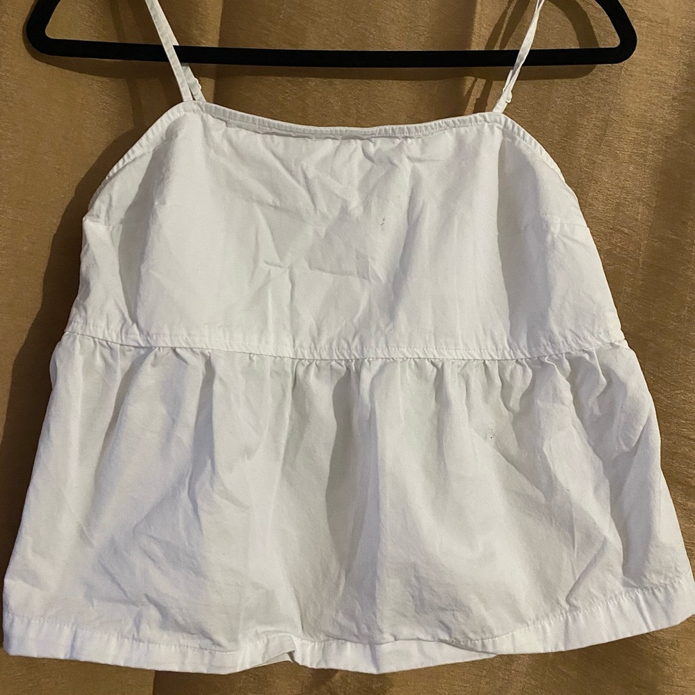 white women's spaghetti strap top